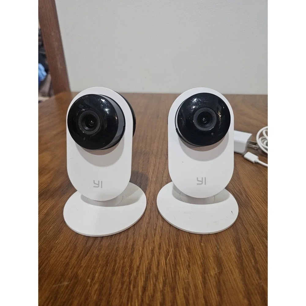 Lot Of 2 YI 1080p Home Camera For Indoor Security, Model YYS.2518 / YYS.2016
